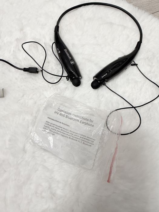 Căști bluetooth pe gât anti-cadere