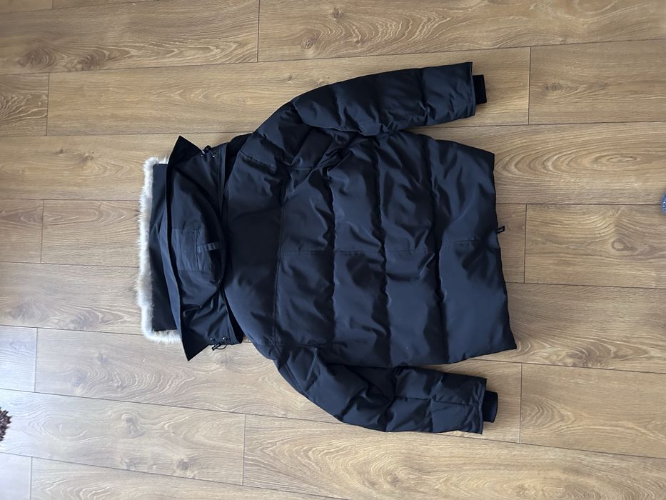 Geacă puffer Canada Goose (cu glugă și blană detașabilă) – Mărimea L