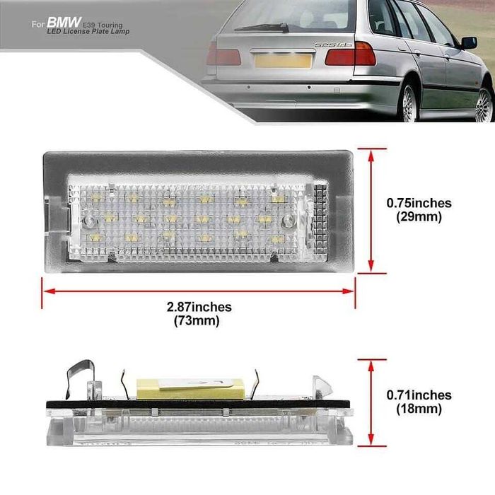 Супер качествени LED светлини плафони за заден номер BMW E46 98-03