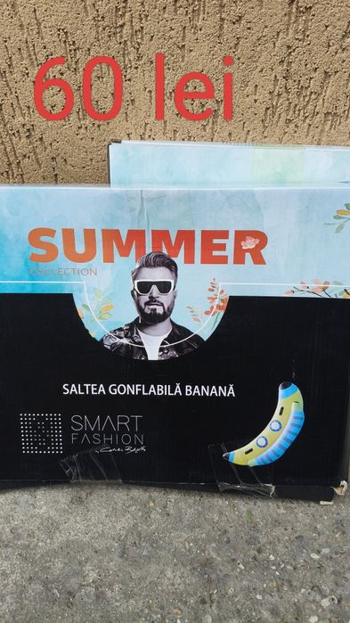 Saltele gonflabile mari in forma de pizza și banană