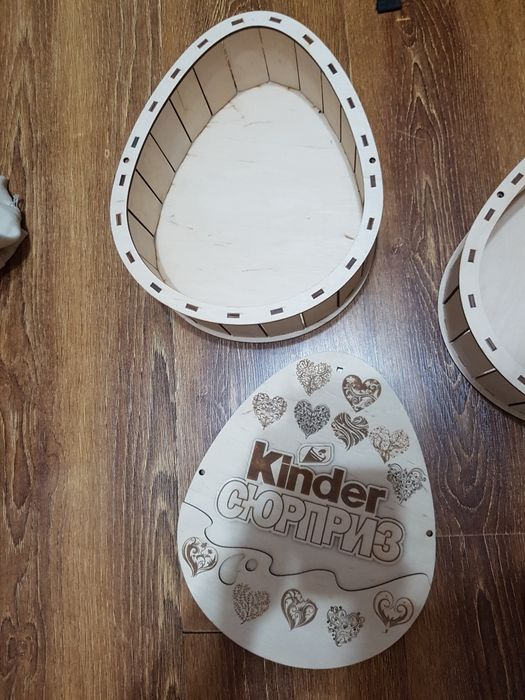 Коробка Киндер деревянное