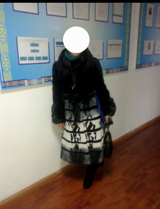 Комбинированная норка шуба