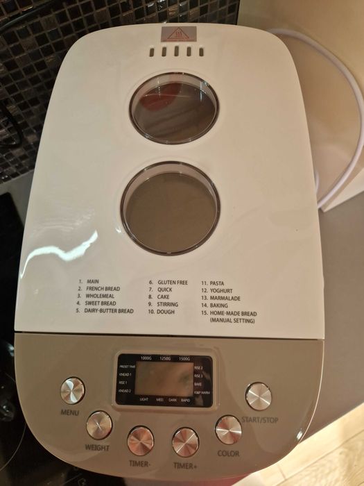 vand Mașină de făcut pâine Muhler MBM-1509, alb-gri, cu două palete