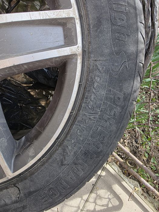 Jante originale VW 16” 5x112 + anvelope vara 205/55 R16 – stare excele