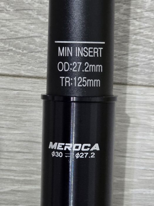 Tijă șa dropper hidraulică MEROCA 27.2mm, 125mm, fără cablu, 400mm