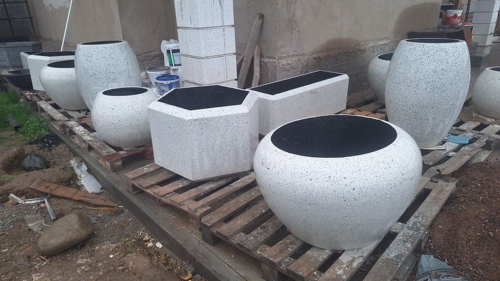 Вазоны, вазон, кашмо вазы из композитного мрамора