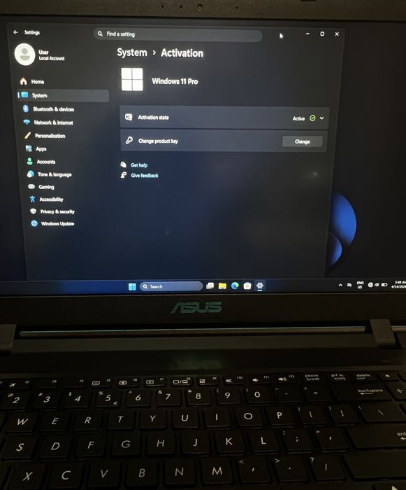 Vând Laptop ASUS VivoBook 15 X560UD | i7 8th Gen, GTX 1050, 256 GB SSD, Win 11 Pro, Cyan
