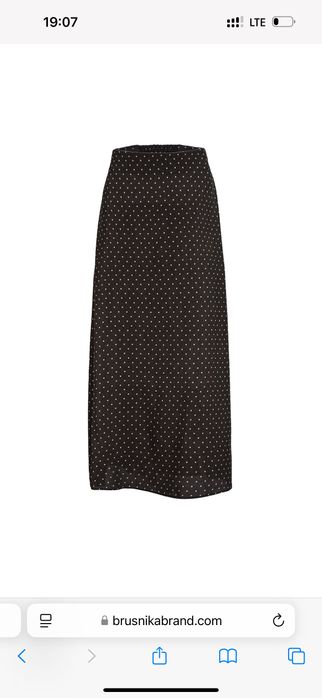 Юбка миди женская в горошек