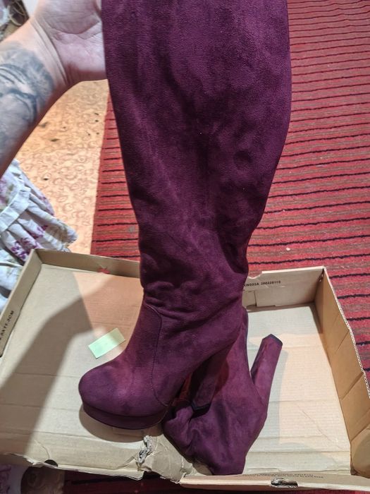 Продам сапоги замша