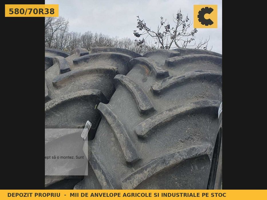 Anvelope Cauciucuri 580/70R38 20.8R38 580/70 R38 580/70-38 580 70 R38 5807038 Firestone Tractor Punte Spate Tractiune SH Second Hand VERIFICATA Oferta