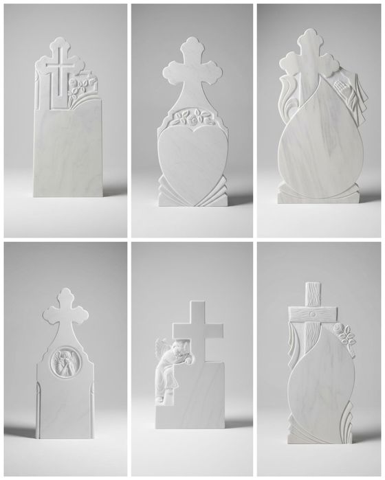 Monumente funerare / Cruci – modele diverse, la comandă