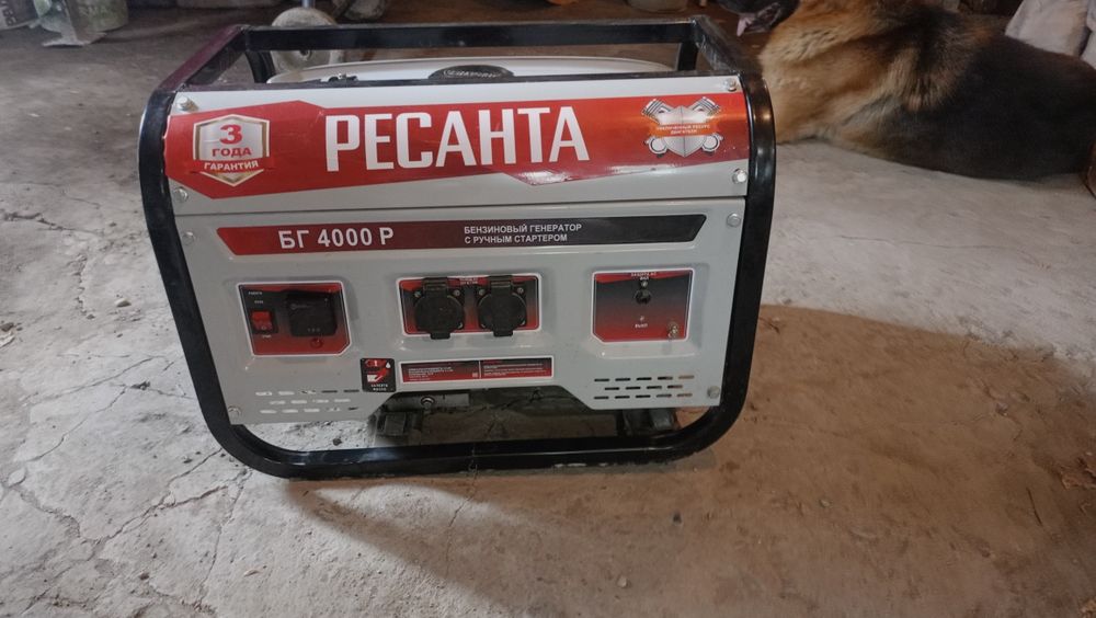 Электростанция бензиновая Ресанта 3 кВт 1 (220 В), БГ 4000 Р