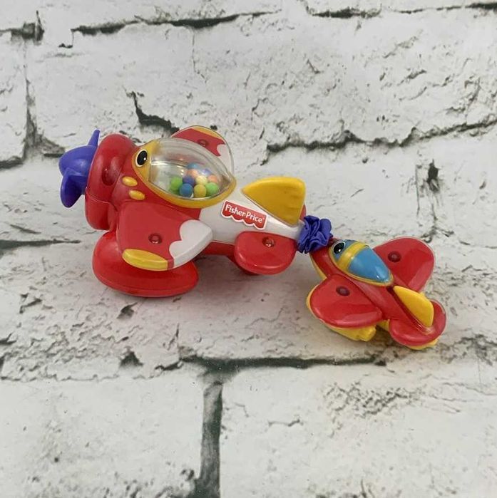 Avion de jucărie, Fisher Price, Plastic, Rollin Tug & Rumble Airplane