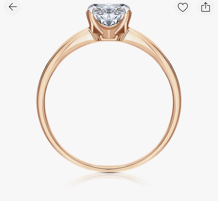 Кольцо с бриллиантом 0.7 карат