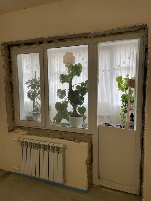 Пластиковое окно и дверь