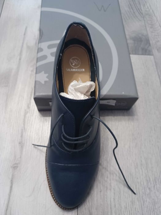 Pantof dama pantalon, Salamander, bleumarin. marimea 40