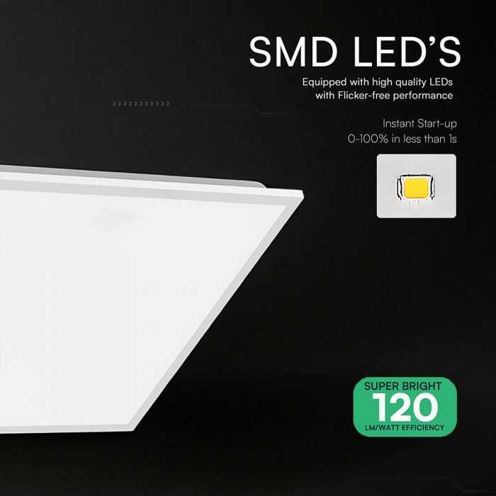 LED Панел 40W 600 x 600mm BACKLIT 120Lum/W - 3 Години Гаранция