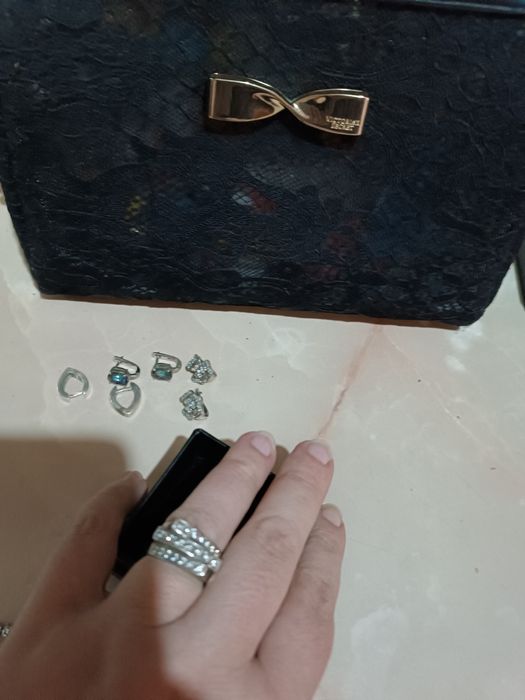 Сребърни пръстени от Аржентина и обеци