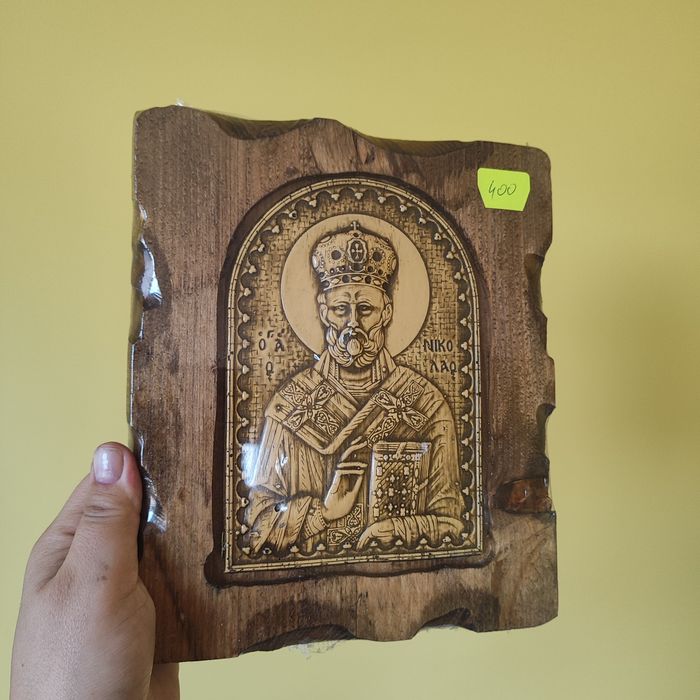 Икона Св. Георги Св. Николай Св. Богородица