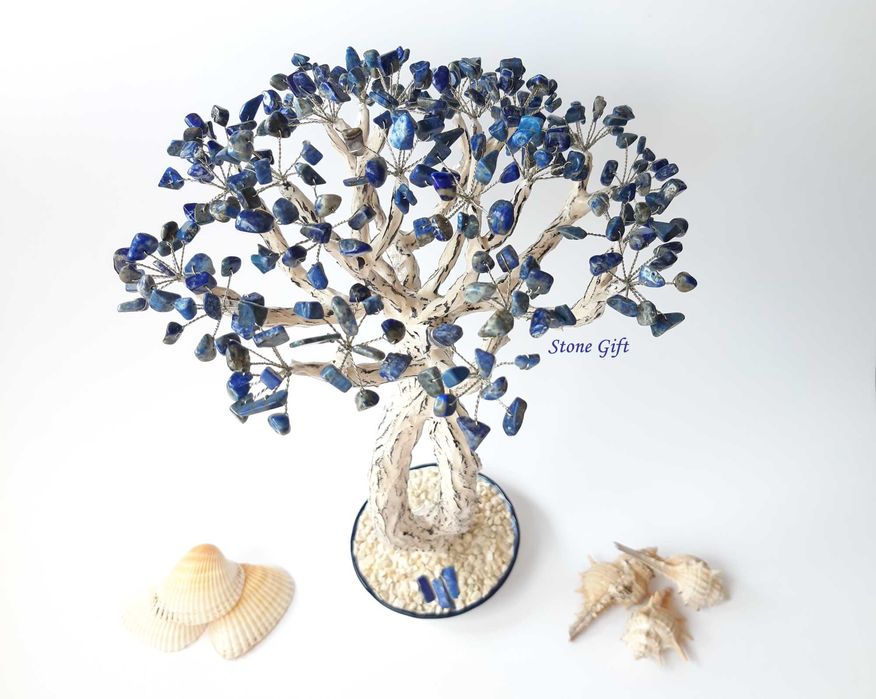 Дръвче Лазурит Лапис, Подарък Рожден ден, Подарък Кумове, Годишнина