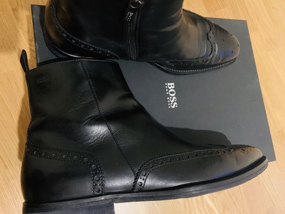 Ghete piele Hugo Boss