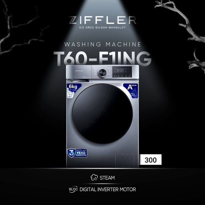 Стиральная машина ZIFFLER 6kg 8kg