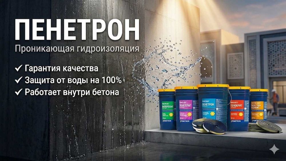 Penetron Проникающая гидроизоляция официальный дилер в Узбекистане