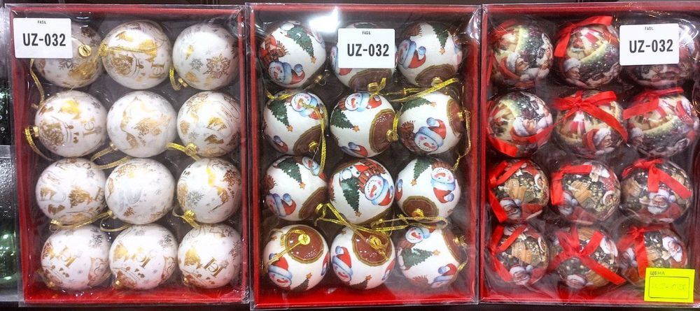 Новогодние шары на еклу