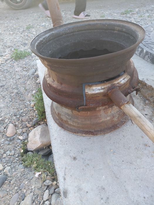 Уличная печка с 13 диска