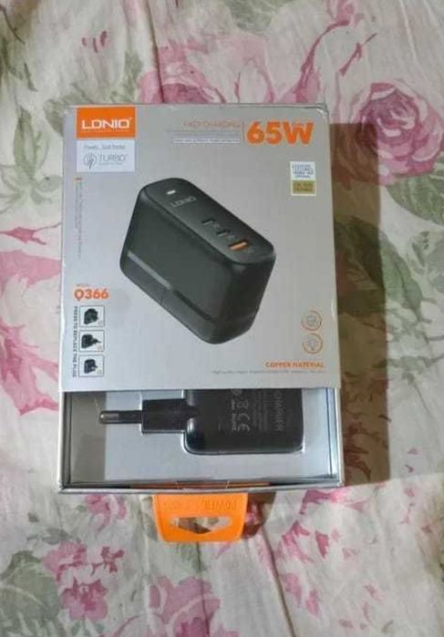 Încărcător Gan super fast charge LDNIO 65W