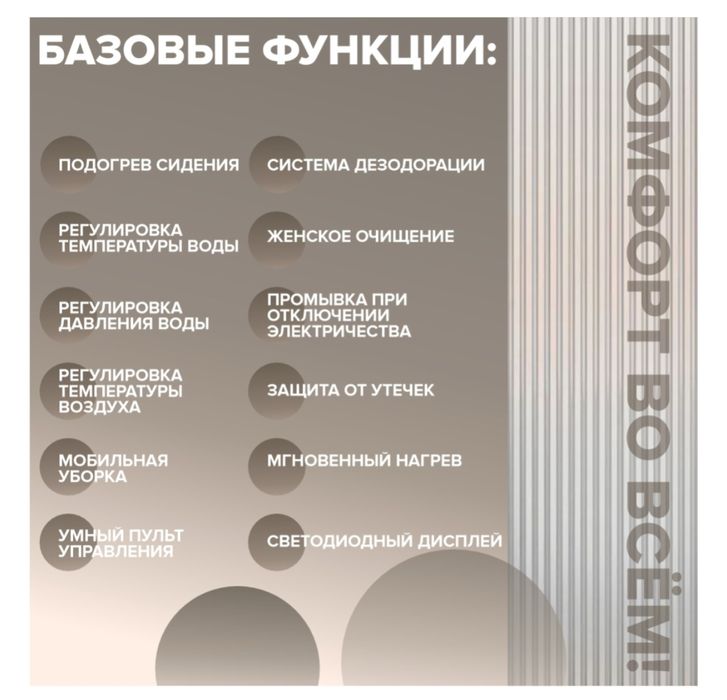 Умный унитаз Amicko K9