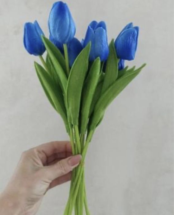 Тюльпан искусственный темно-синий