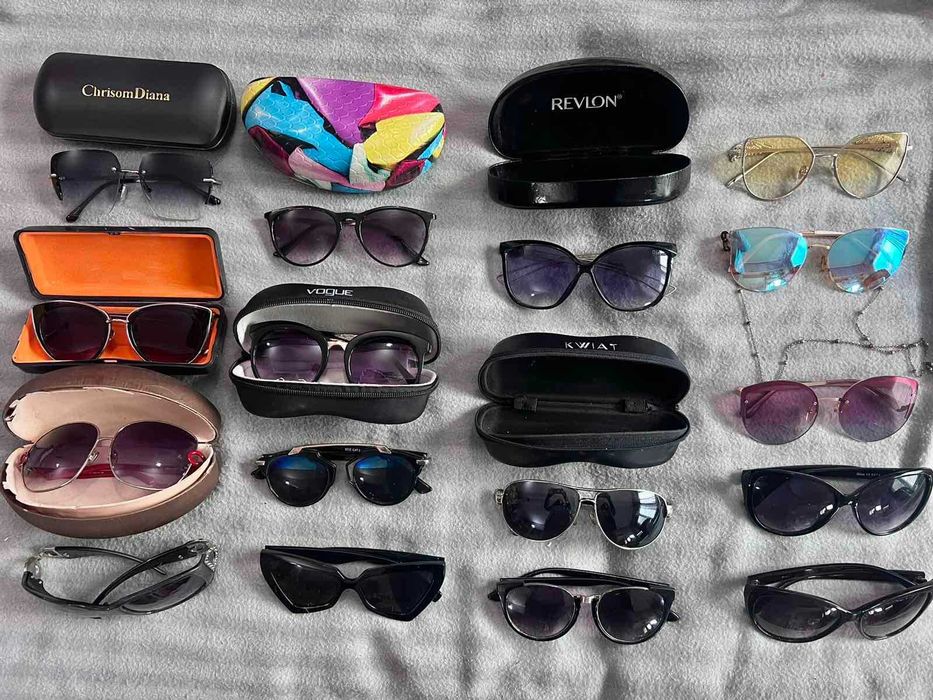 много очила някои от които маркови с цени от 8 до 22 лв