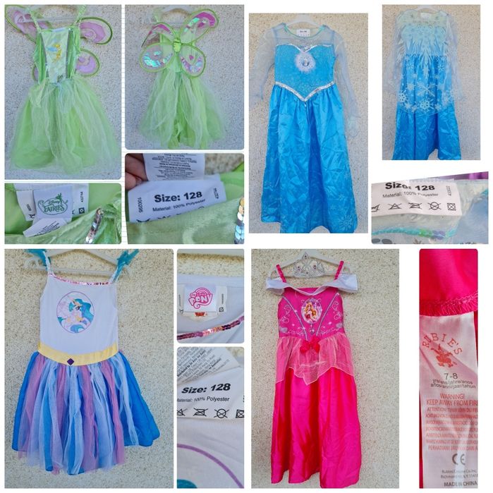 Рокли на Дисни принцеси с размери 104-140 размер