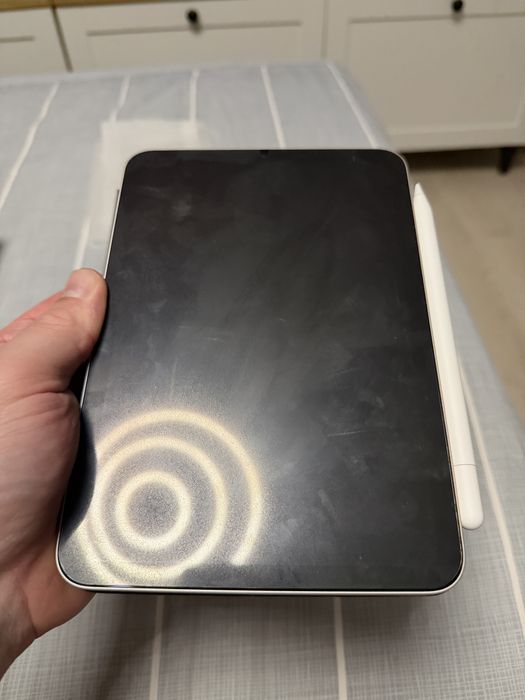 iPad Mini 7 (A17 Pro) Starlight 128GB + Apple Pencil + Husă Pitaka + Folie paperlike