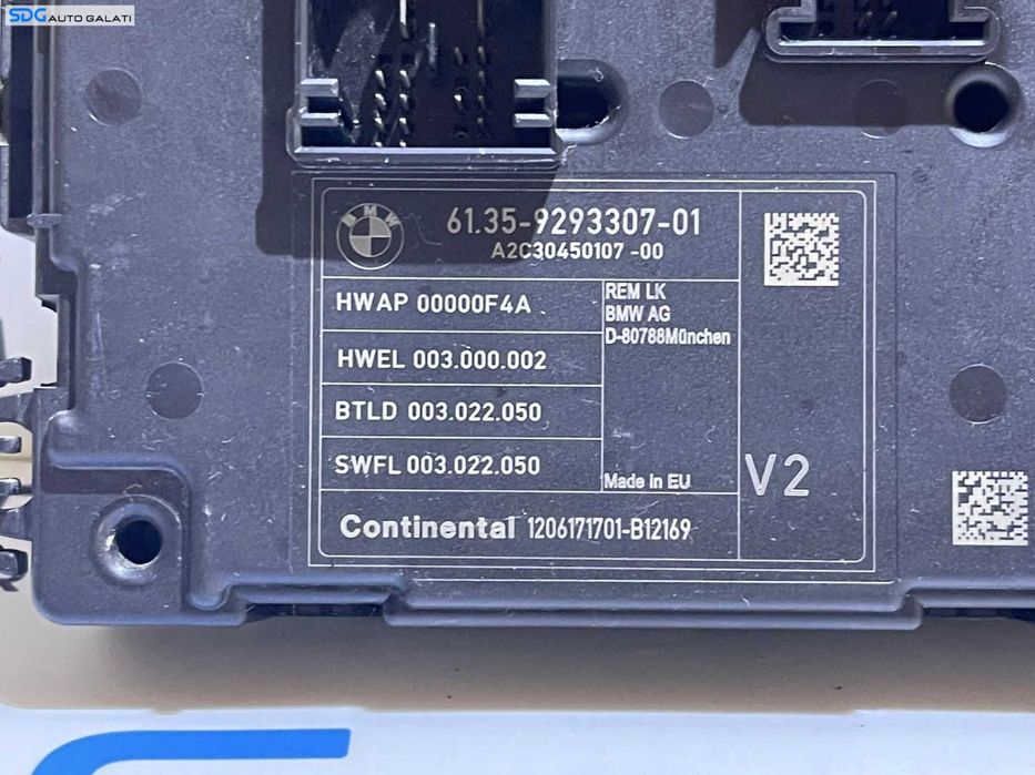 Unitate Modul Calculator Panou Tablou Sigurante Relee Confort Comfort BMW Seria 3 F30 F31 F80 2011 - 2019 Cod 9293307 6135929330701 A2C30450107 [L3565]