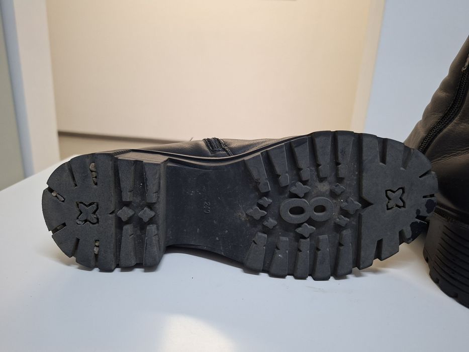 Стильные кожаные ботильоны, ботинки