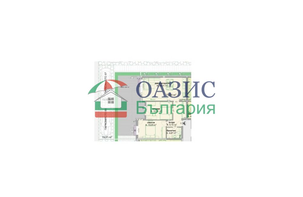 3-стаен апартамент на 1-ви етаж със собствен двор, Флора Бийч-2, Сарафово, Бургас-129 кв. м.,