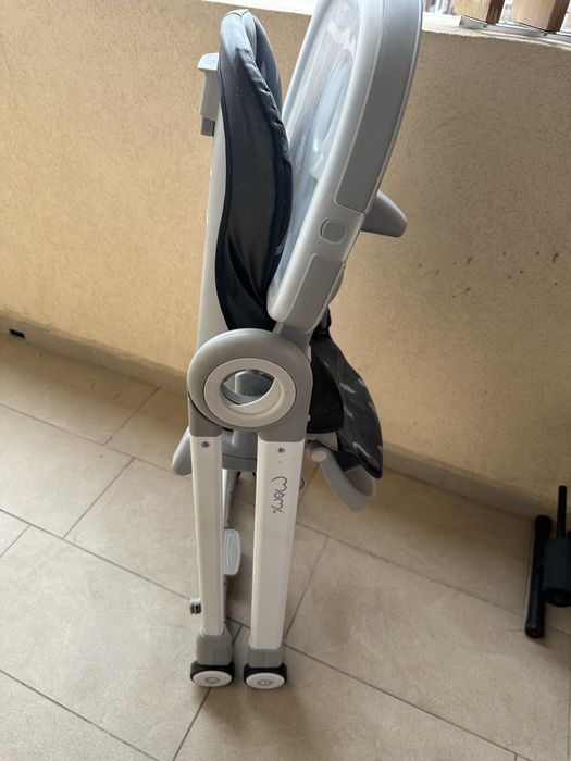 Scaun de masa pentru copii MoMi - Luxuria, negru