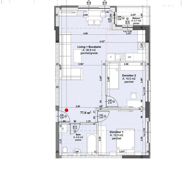Apartament 3 camere NOU - mutare rapida !!  Energetic A !!