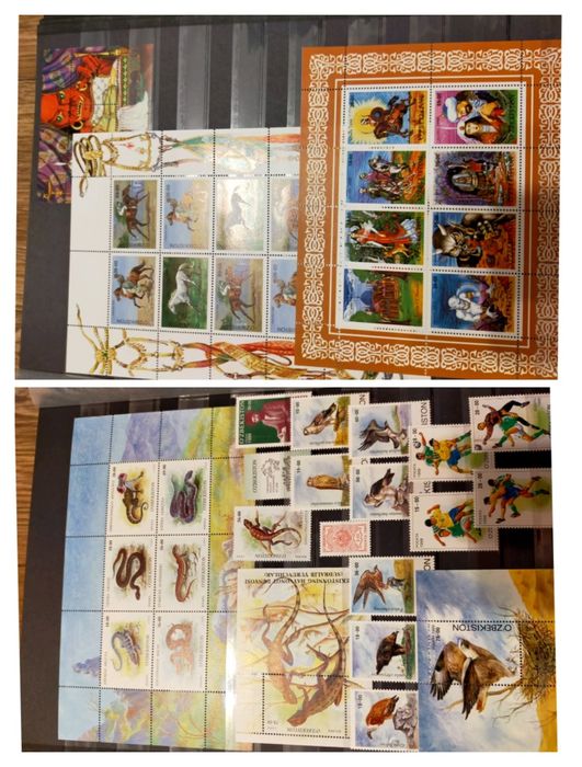 Коллекция (с 1992 по 2016) почтовых марок Узбекистана