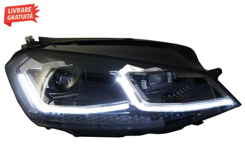 Bara Fata cu Faruri LED cu Semnal Dinamic VW Golf VII 7 (2013-2017) R-