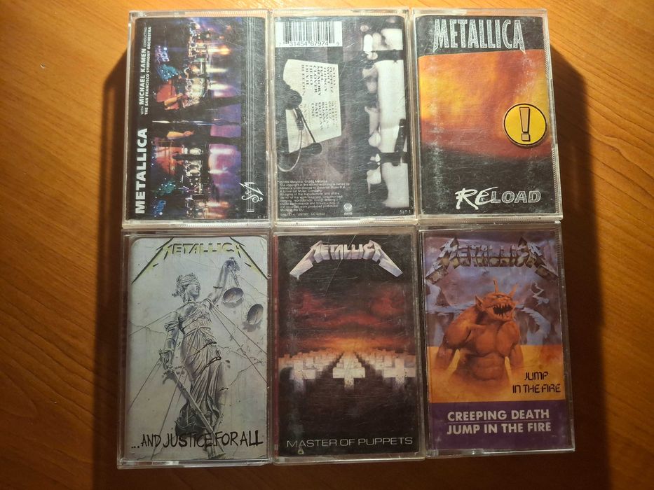 Lot casete audio originale METALLICA