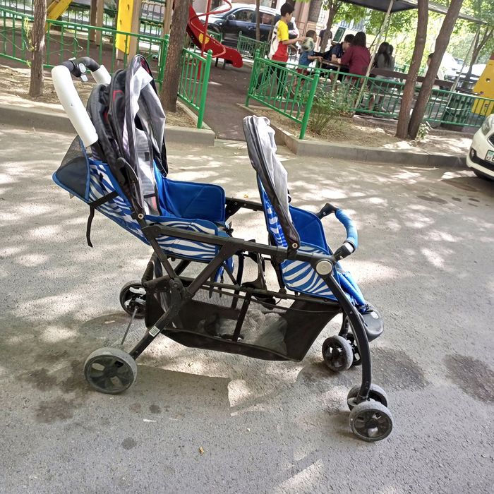 Двухместная коляска