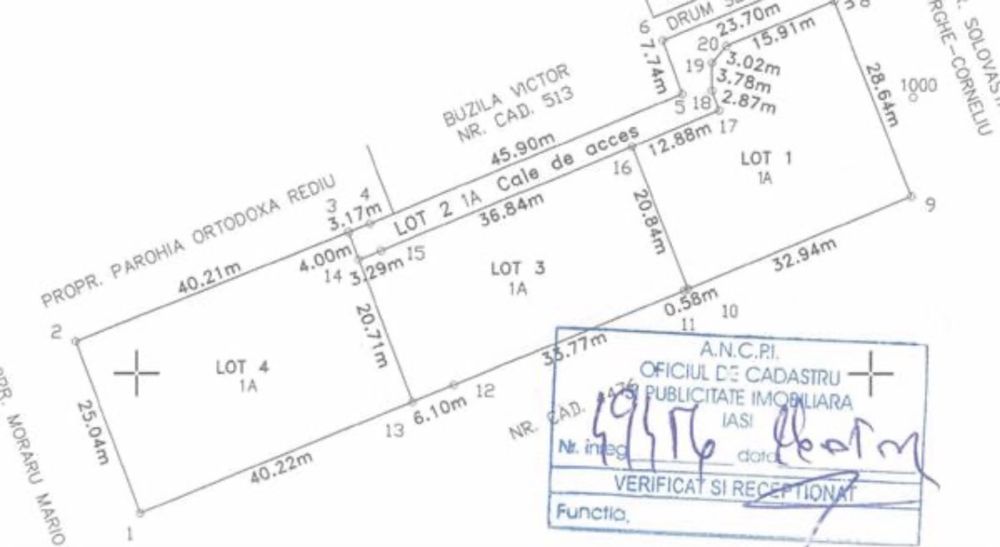 Proprietar- Vand teren intravilan 1000 de mp- Breazu- 5 min Copou