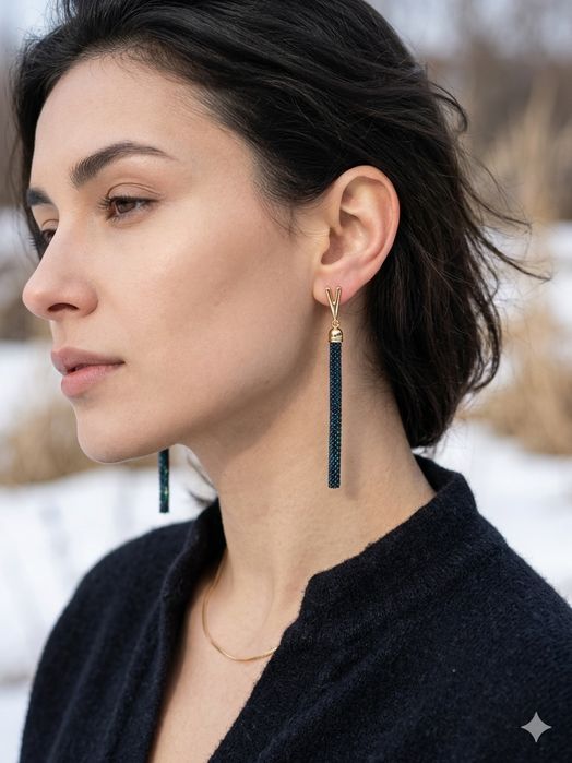 Серьги из бисера