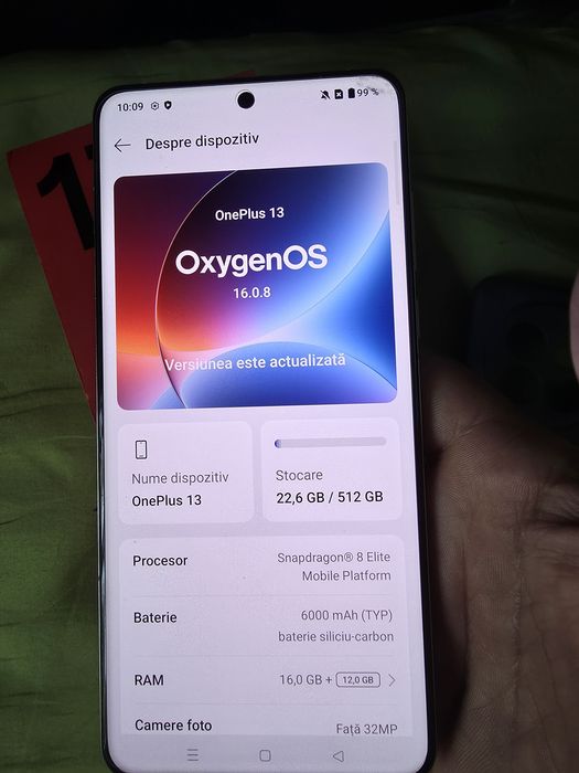 Oneplus 13 16/512 GB liber retea culoare alb super telefon