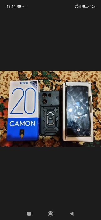 Tecno camon 20pro 256xotira 8+8