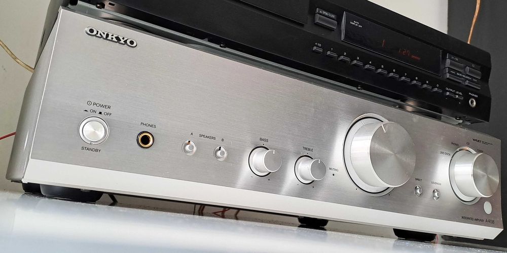 Amplificator Onkyo A-9155 – 130W – Silver – Tehnologie WRAT – Phono