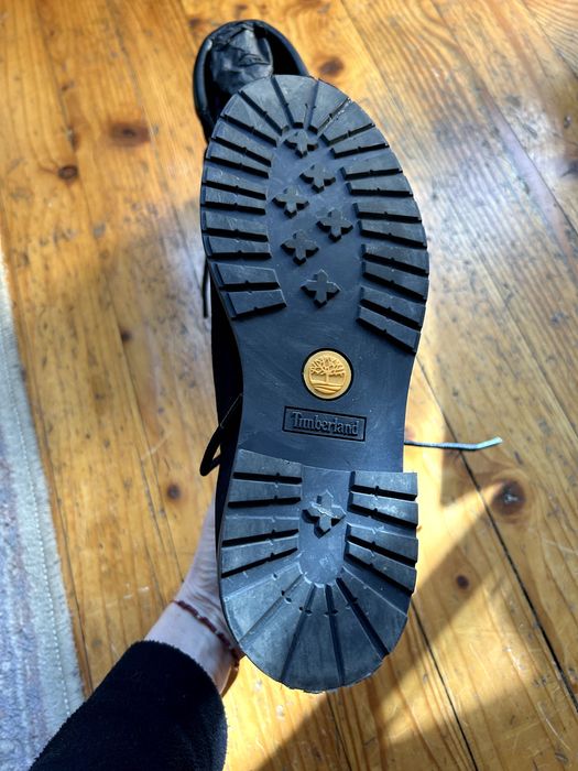 Дамски черни боти от набук Timberland Hannover Hill 38 номер